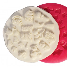 Силиконов калъп "Бебешки фигурки - асорти - 18 елемента"